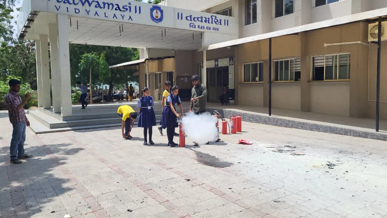 Fire mock drill training