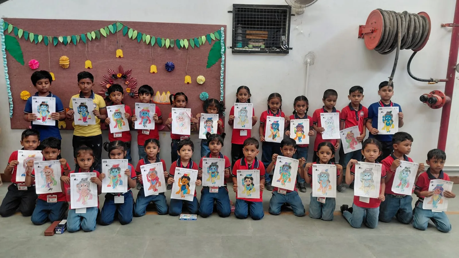 Drawing Competition Conducted by Iscon Temple.